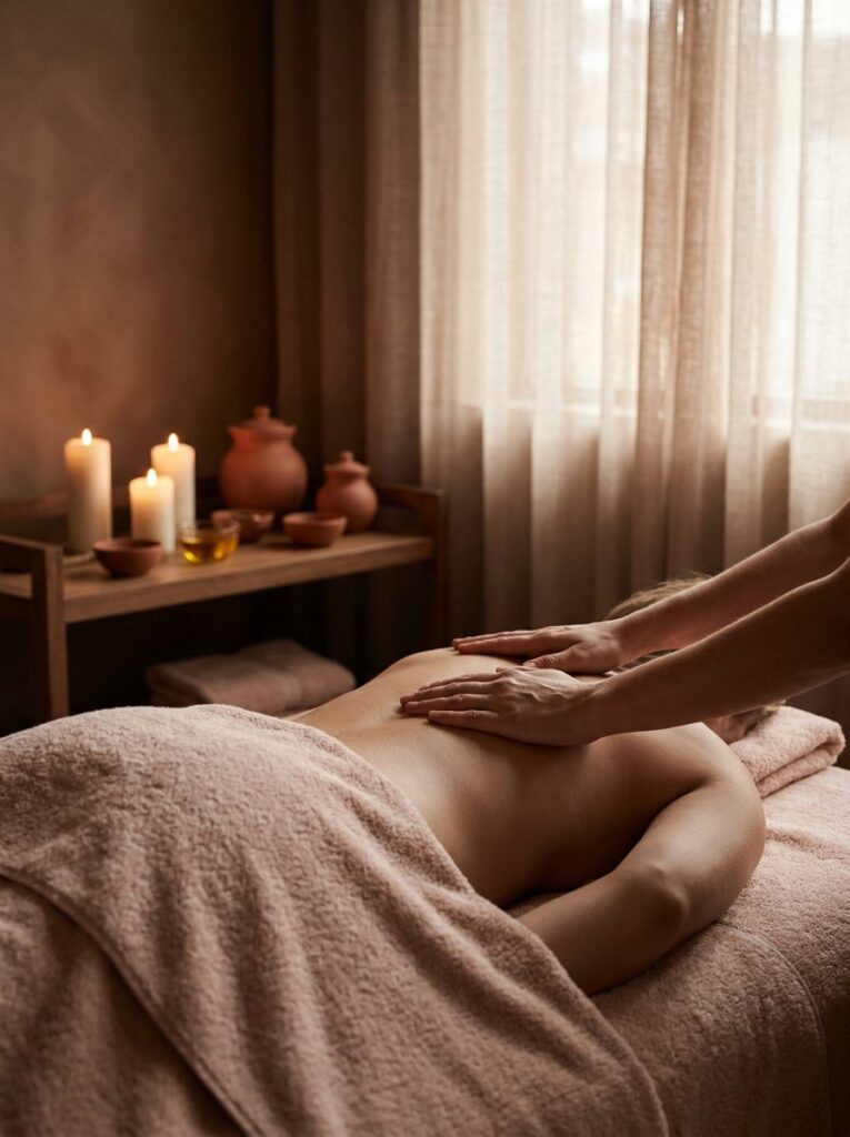 Massage bien-être à l'institut